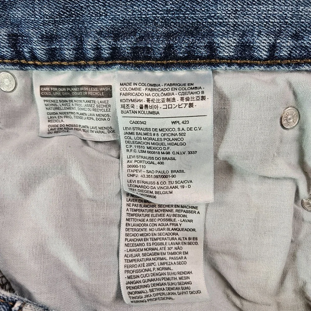 Levi's 514 Jeans Men 38 x30 Zip Fly‎ Medium Wash Blue Denim